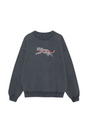 Anine Bing - Sweatshirt - Washed Black - Spencer Sweatshirt Leopard