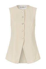 Global Funk - Denim top - Ecru - Gibella
