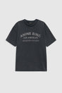 Anine Bing - T-shirt - Washed Black - Cade Tee Melrose Stencil