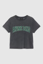 Shelley Tee fra Anine Bing er en cool T-shirt med et afslappet, vintageinspireret udtryk