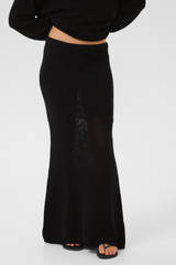 My Essentail Wardrobe - Skirt - Black - Diva knit