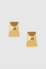 Anine Bing - Earrings - Gold - Curved Rectangle