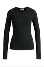 JJXX - Rib langærmet t-shirt - Sort - Freya - Stilkompagniet.dk