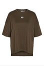 Noisy May - T-shirt - Brun - Kim S/S Slit - Stilkompagniet.dk