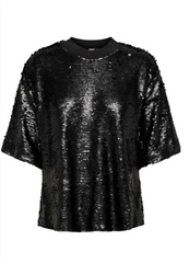 Only - Palliet oversize t-shirt - Black - Fiona