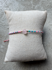 Pearl bracelet - Pink & Light blue - Holly - Andcopenhagen