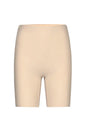 Nude cykelshorts med sømløst design og længde til midt på låret.