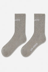 Axel Arigato - Socks - Gray Melange - Arigato logo rube socks