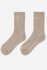 Axel Arigato - Socks - Stone Gray Beige - Arigato logo rube socks