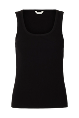 Selected Femme - Top - Sort - Anna U-neck