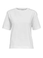 Selected Femme t-shirts & toppe Hvid boxy sort tshirt- Selected Femme Essential