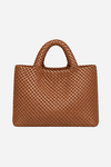 Madera flettet shopper i cognac fra Andcopenhagen