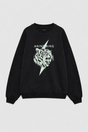 Anine Bing - Sweatshirt - Vintage Black - Miles Tiger