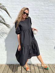 Sassy Copenhagen - Marie dress with t-shirt sleeves - Black sss