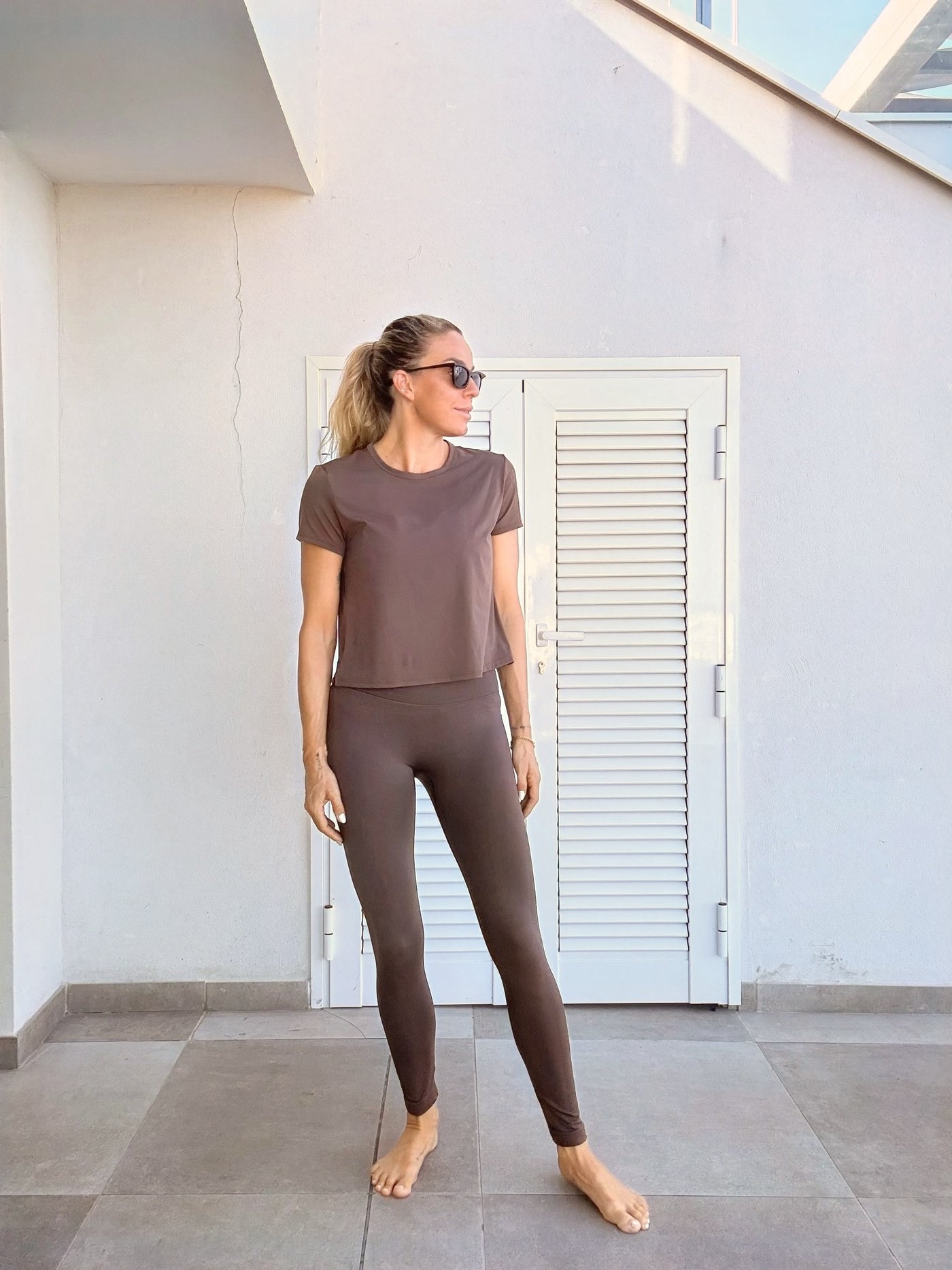 Sassy Copenhagen - Bobo Show push up leggings - Brown - Fitness shape wear