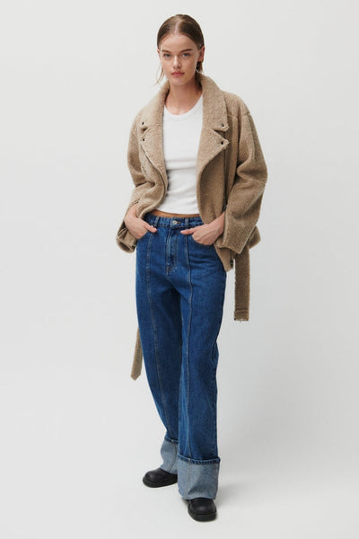 2NDDAY - Fleece Jakke - Beige - Lotus