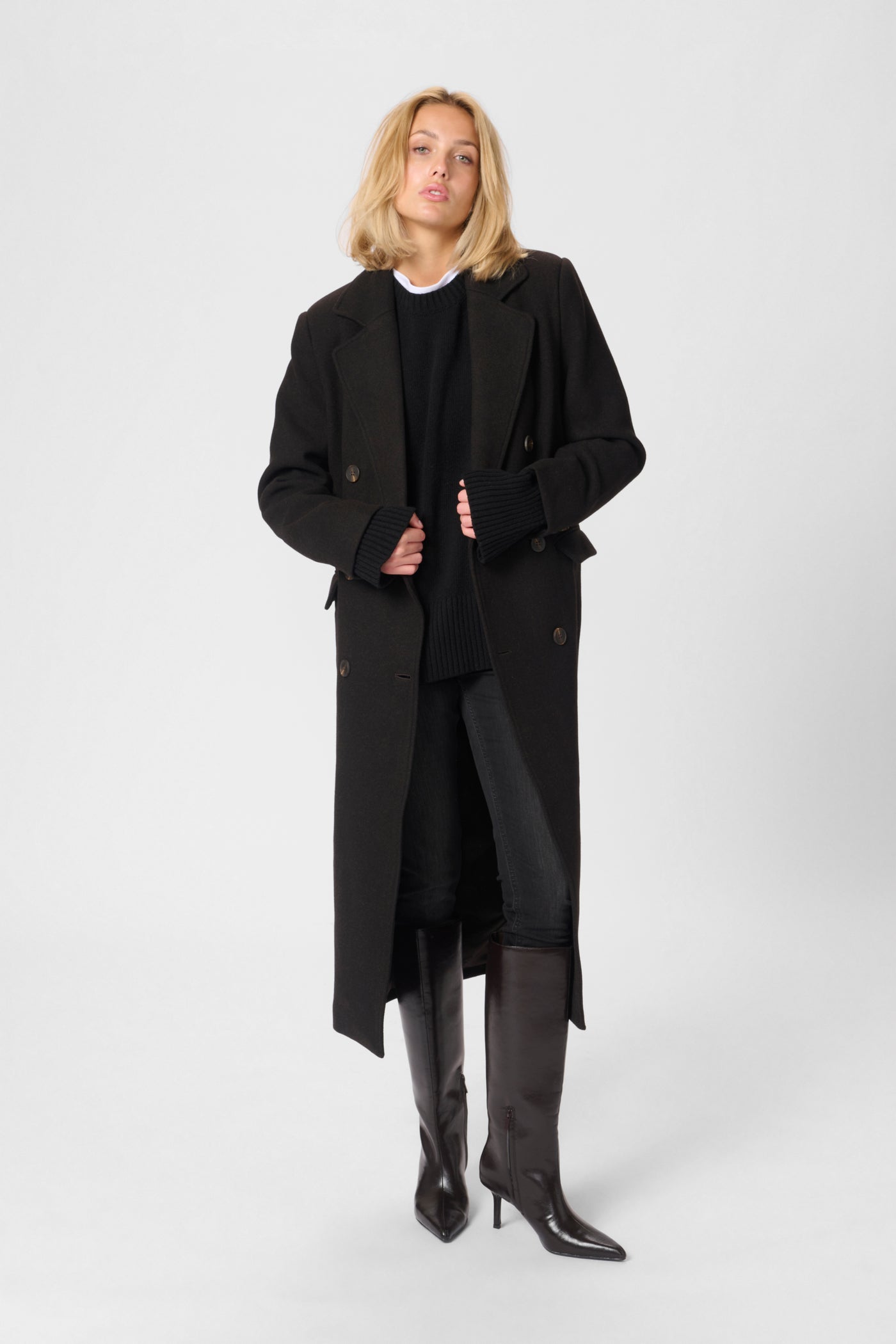 My Essential Wardrobe - Trenchcoat - Espresso Melang - Frannie