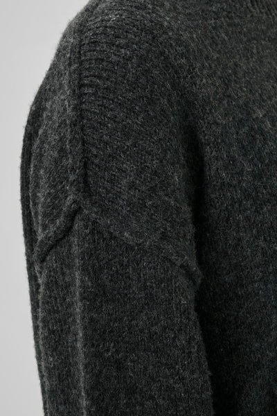 My Essential Wardrobe - Strik pullover - Dark Grey Melange - Paloma Knit