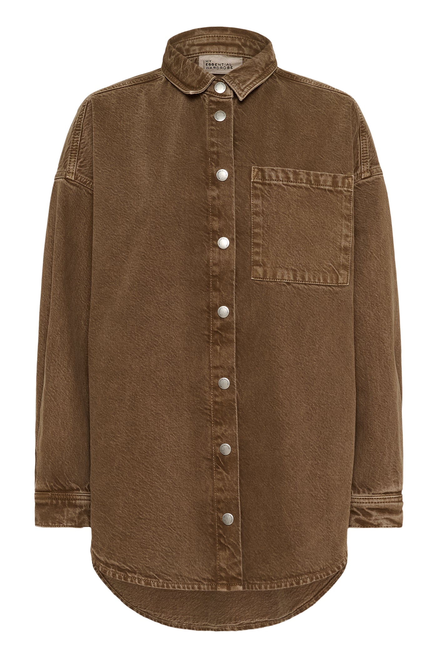 My Essential Wardrobe - Denim jakke - Tobacco Brown Washed - Malo