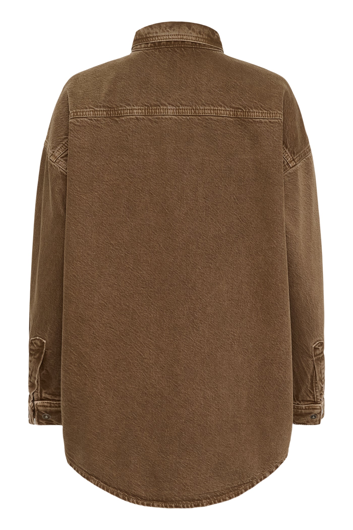 My Essential Wardrobe - Denim jakke - Tobacco Brown Washed - Malo
