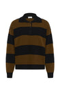 My Essential Wardrobe - Pullover - Bison w. Black Stripe - Jola
