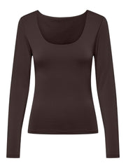 Only - Two way Bluse - Lone Brun