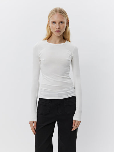 Long-sleeved viscose blouse - White - Petricia SNOS243 - Sofie Schnoor 