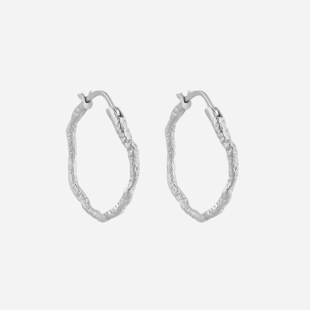 Andcopenhagen - Earrings hoops - 925 sterling silver - Sicca small