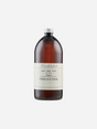Flaske med Munkholm - Organic håndsæbe, Patchouli & Vanille, 1000 ml, mørkebrun med enkel etiket.