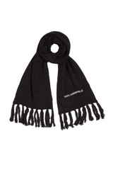 Karl lagerfeld - Halstørklæde - Black - ESSENTIAL KNIT SCARF