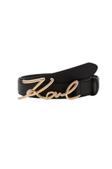 Black Logo Belt - Karl Lagerfeld