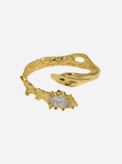 Andcopenhagen - Ring - 18 carat gold plated 925 sterling silver - Elara