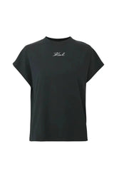T-shirt - Sort - Signature t-shirt - Karl Lagerfeld