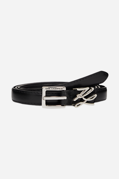 Black Logo Belt - Karl Lagerfeld