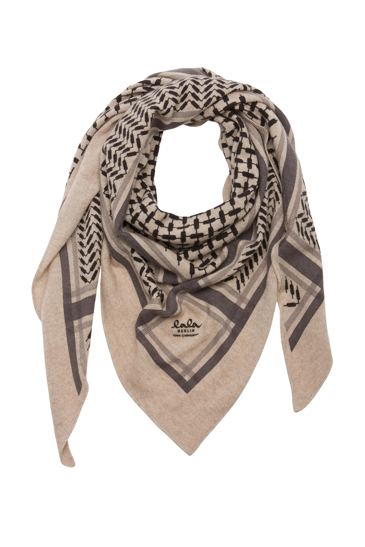 Lala Berlin - Cashmere tørklæde - Dune beige - Trinity Classic M