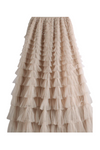 Tulle skirt - Khaki - Sassy Copenhagen