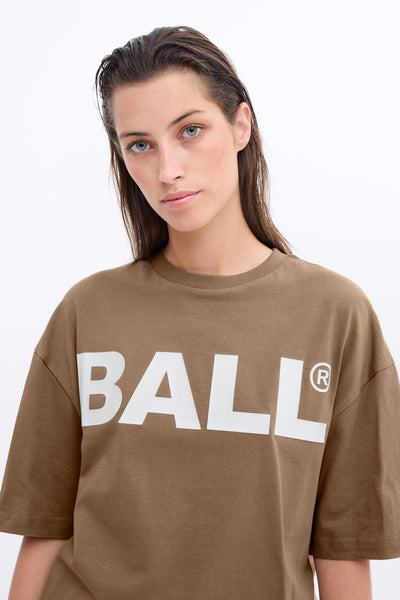 T-shirt - Brown - Ball cph tee - Ball Original 