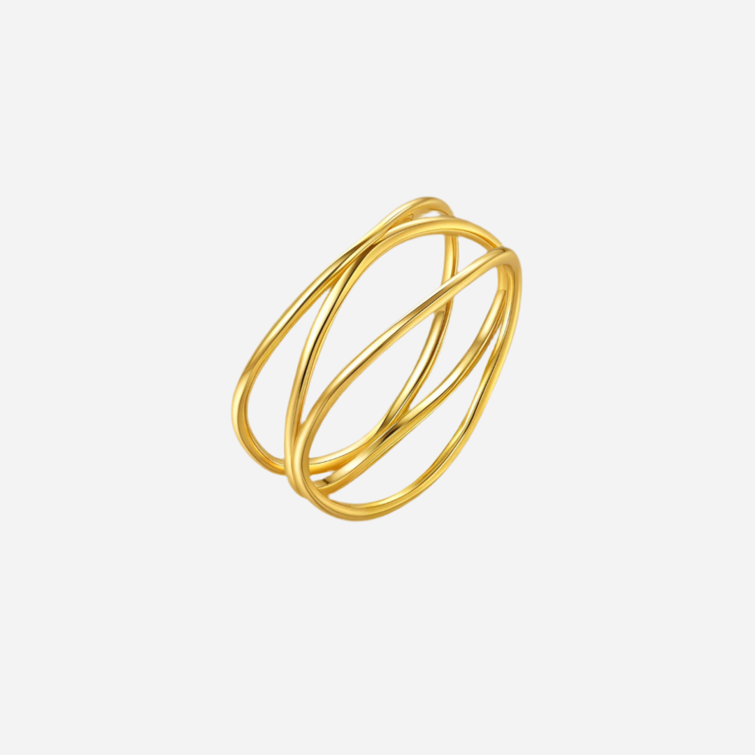 Andcopenhagen - Ring - 18 carat gold plated 925 sterling silver - Lea