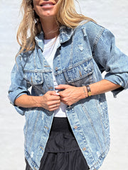 Sassy Copenhagen - Denim jakke - Light blue - Martine (BEMÆRK preorder uge 22)