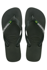 HAVAIANAS - Brasil Logo Olive Green - Flip flops sss