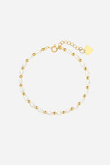 Andcopenhagen Jewelry - Bracelets - 18 carat gold-plated brass - Early Pearly pearl