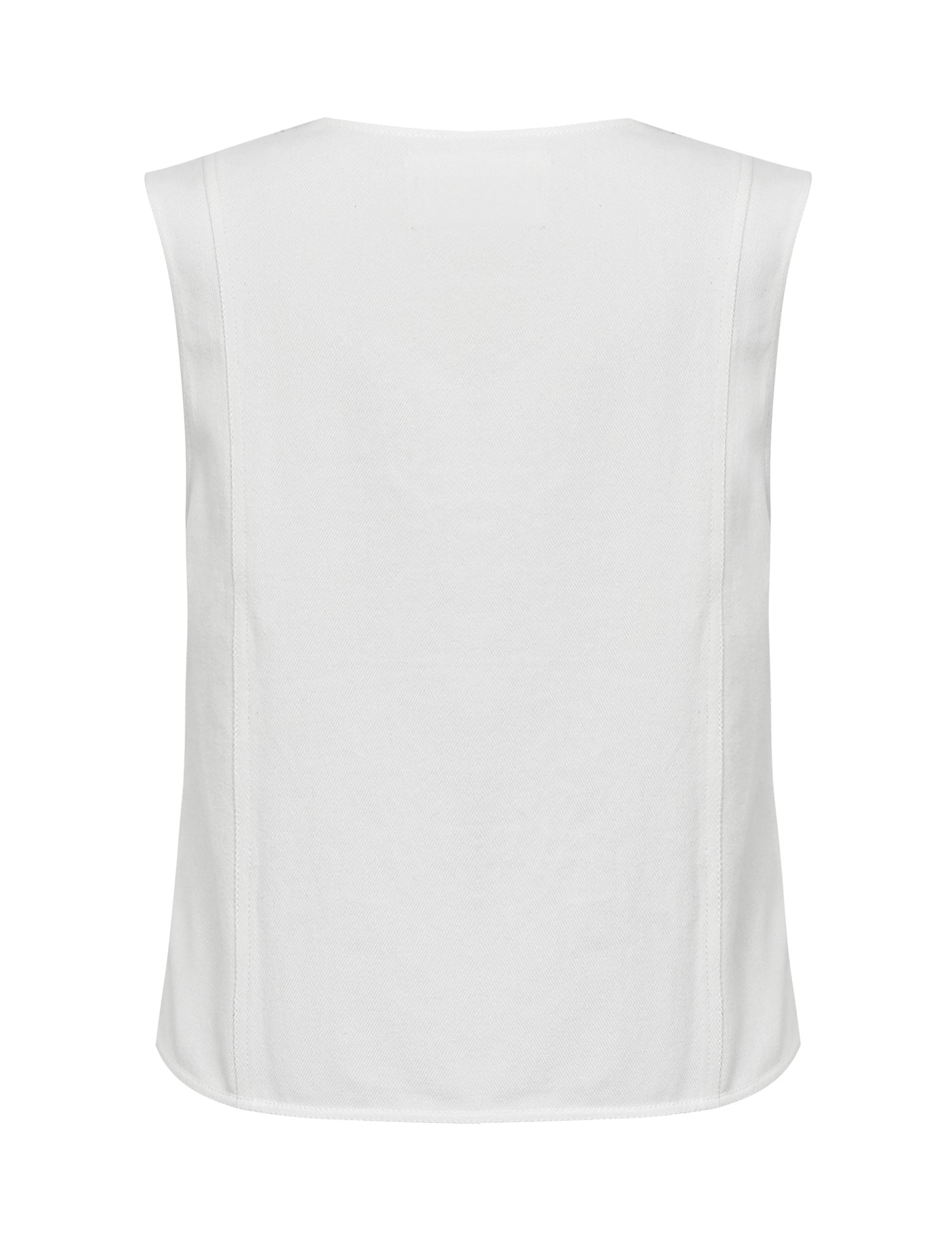 Global Funk - Top - Broderi anglaise White - Ciana Scallop