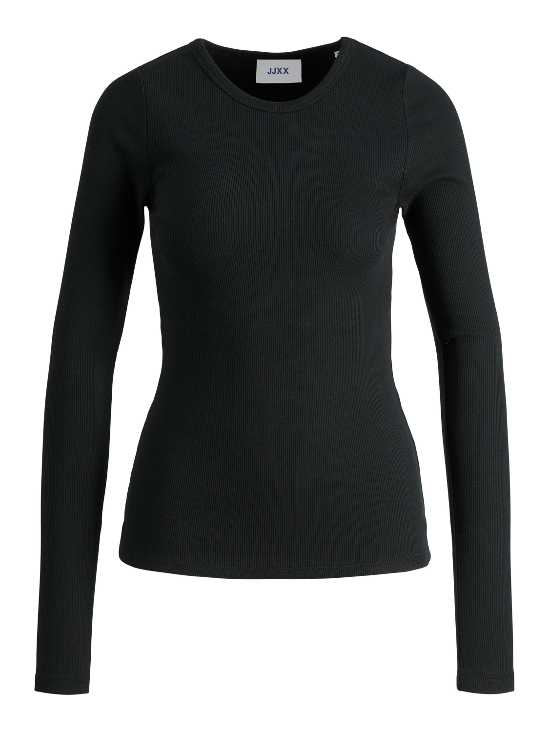 JJXX - Rib langærmet t-shirt - Sort - Freya