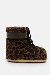 Moon Boot - Vinterstøvle - Cognac/Cocoa - Icon Low Fleece Leopard