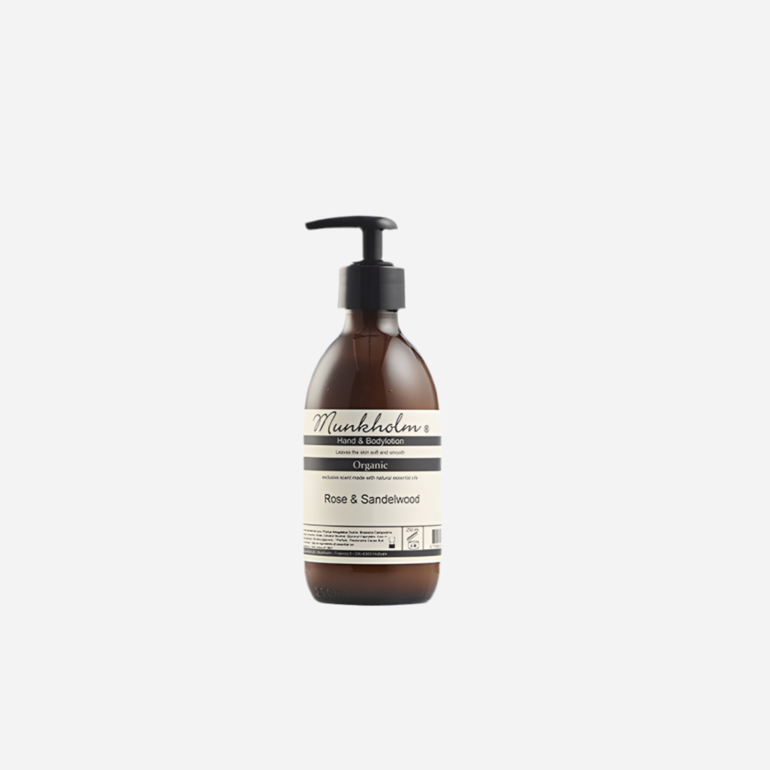 Organic hand and body lotion - Rose &amp; Sandelwood - 250 ml - Munkholm sss