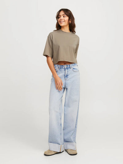 JJXX - T-shirt - Cropped Latte/brindle - Andrea