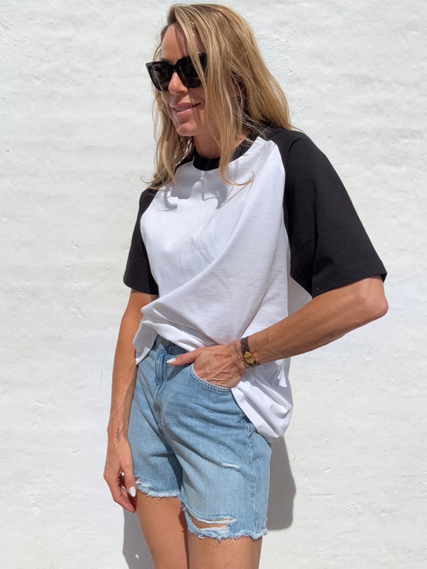 Sassy Copenhagen - T-shirt - Hvid/Sort - Ama