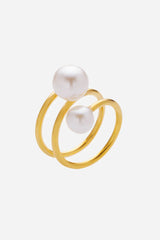Andcopenhagen Jewelry - Ring - 18 carat gold plated titanium steel - Rosilla
