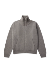 Axel Arigato - Sweater - Grey Melange - Core Zip-Up
