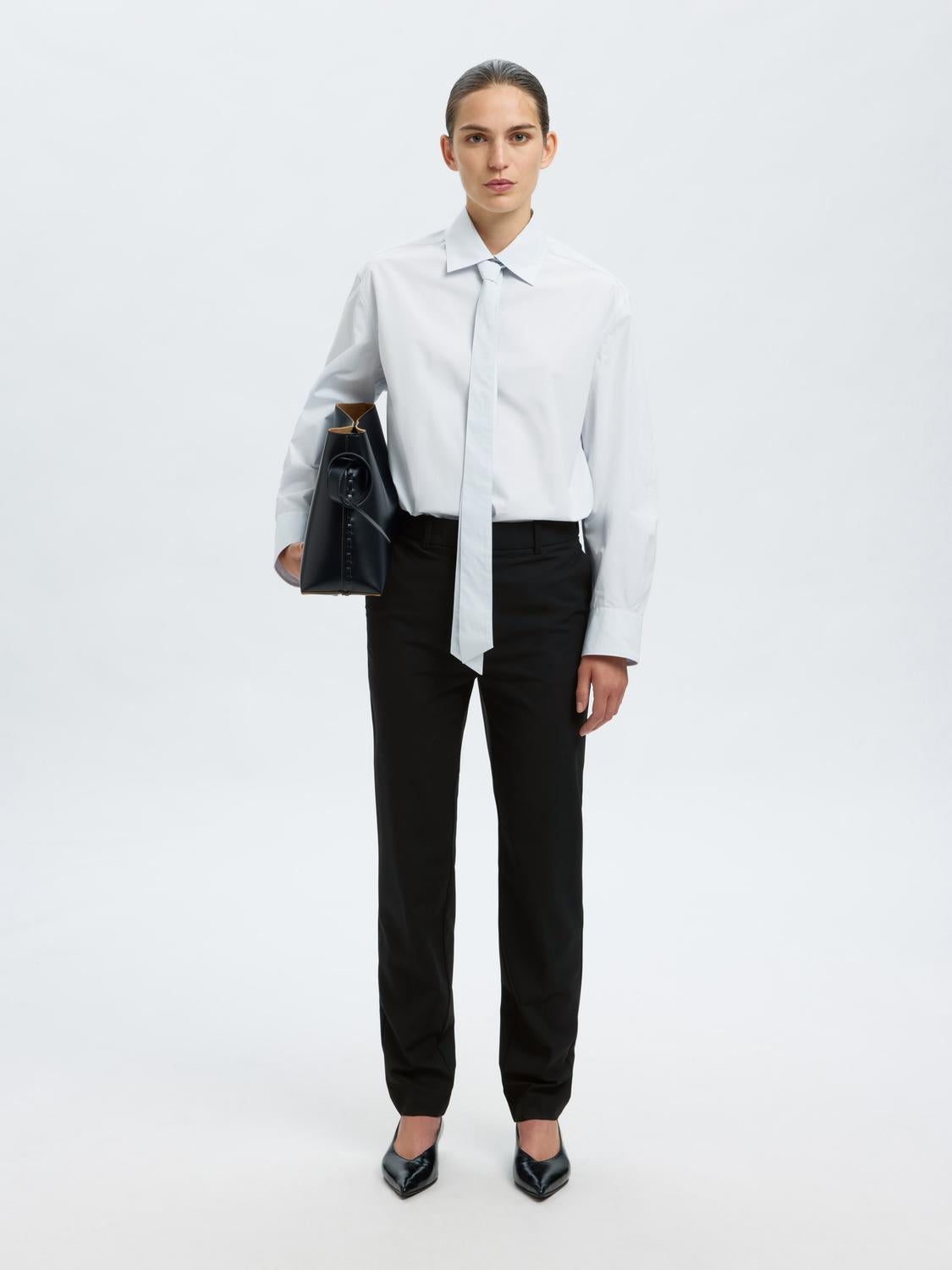 Selected Femme - Bukser - Black - Aila Tapered